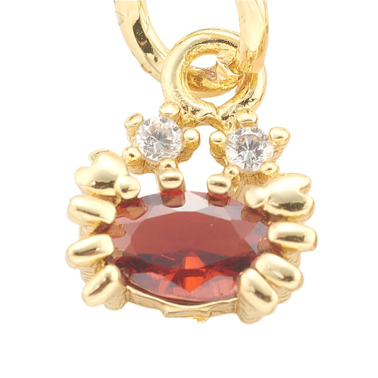 Dainty Red Crab Charm