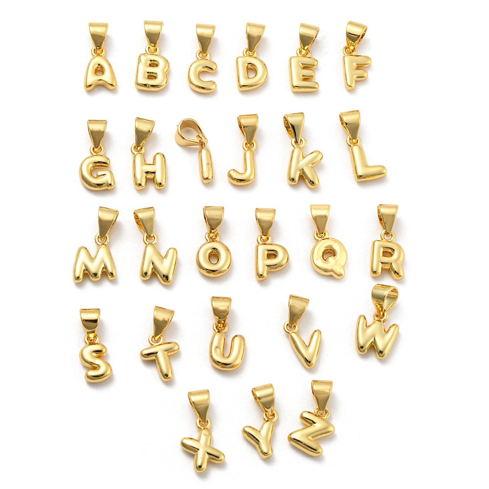 Dainty Bubble Letter Charm