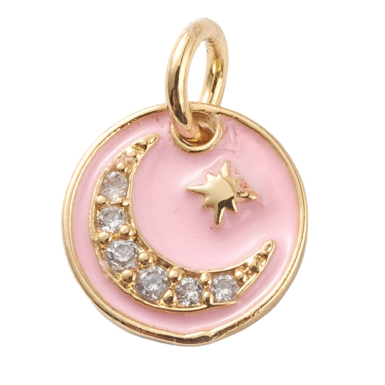 Moon and Star Charm