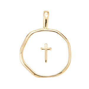 Cross Charm - White