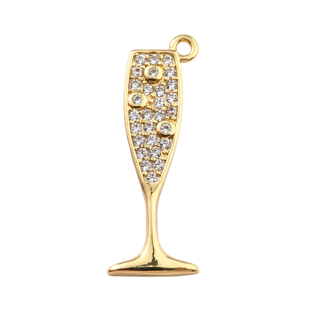 Champagne Glass Charm