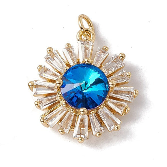 Blue Crystal Charm