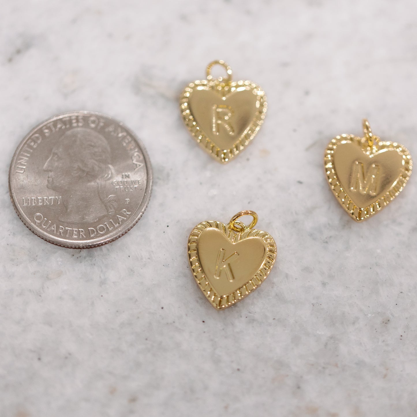 Heart Letter Charm