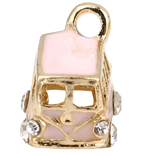 Pink Bus Charm