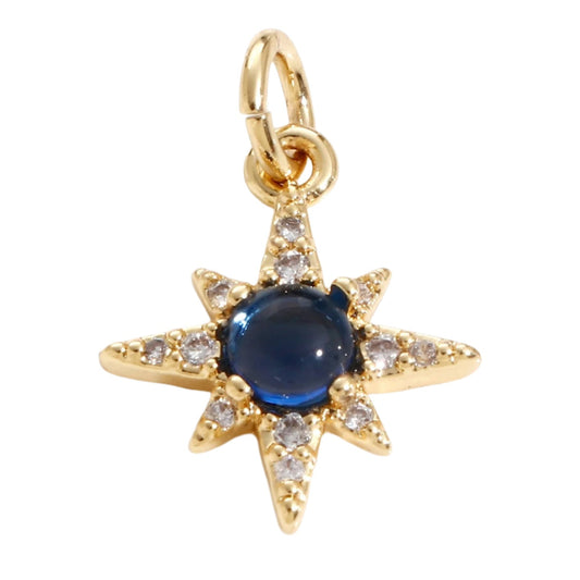 Blue Star Charm