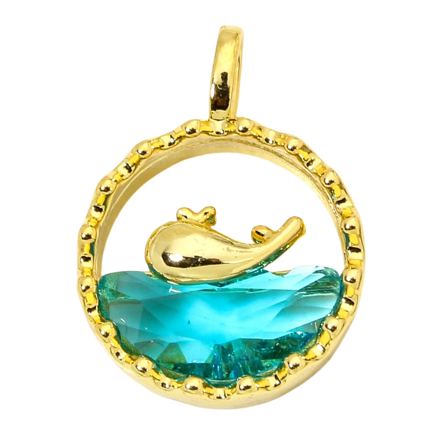 Whale in Water Charm