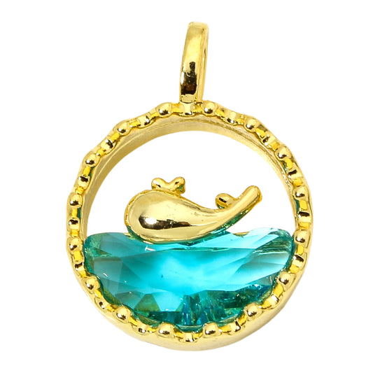 Whale in Water Charm