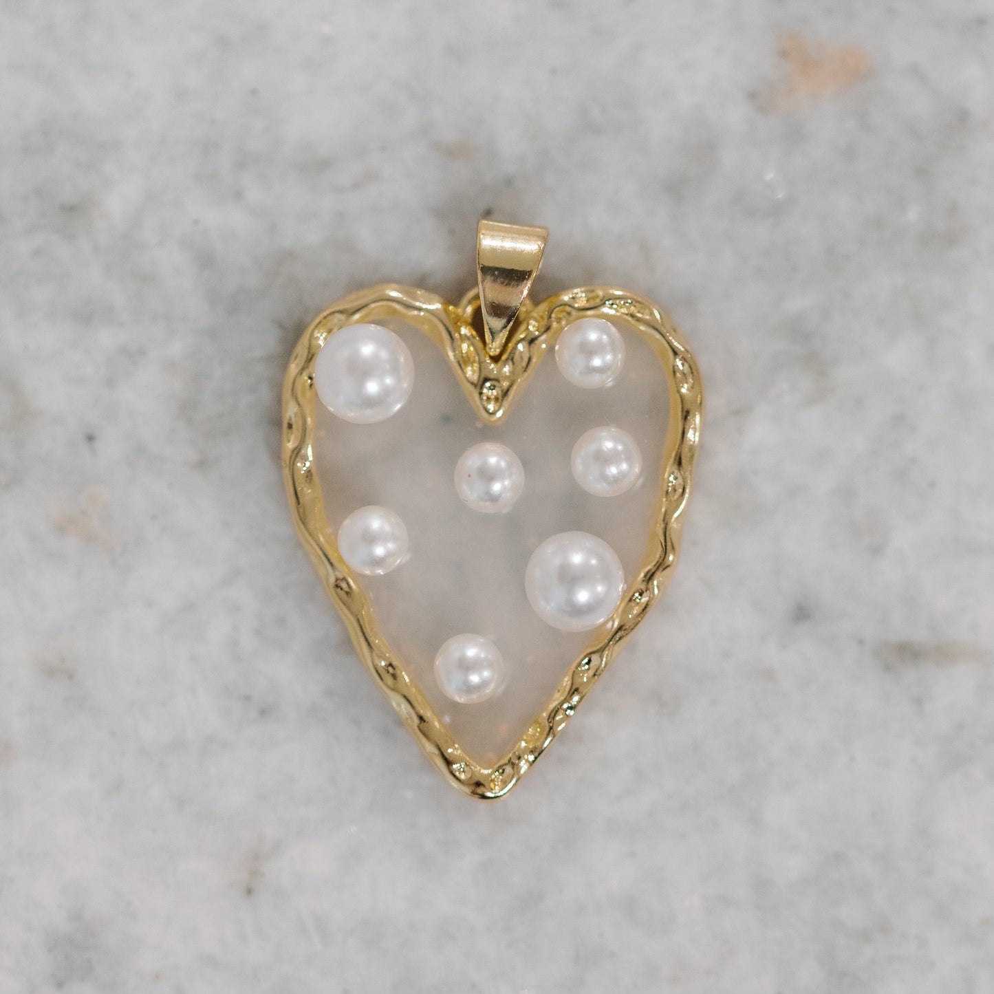 Heart Pearl Charm