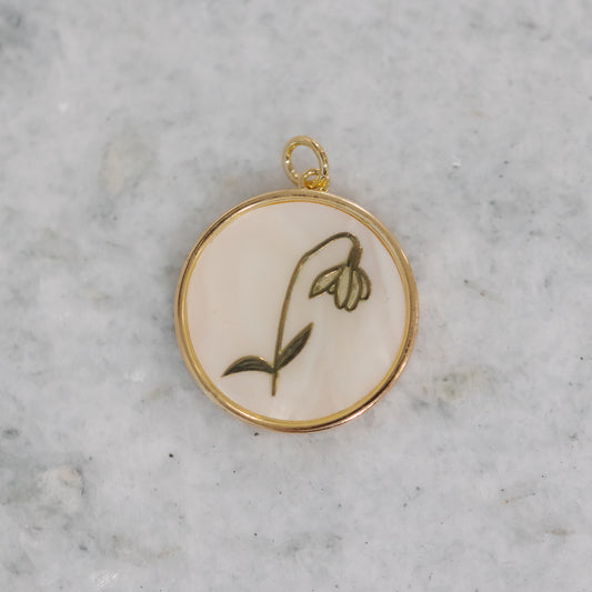 Circle Flower Charm