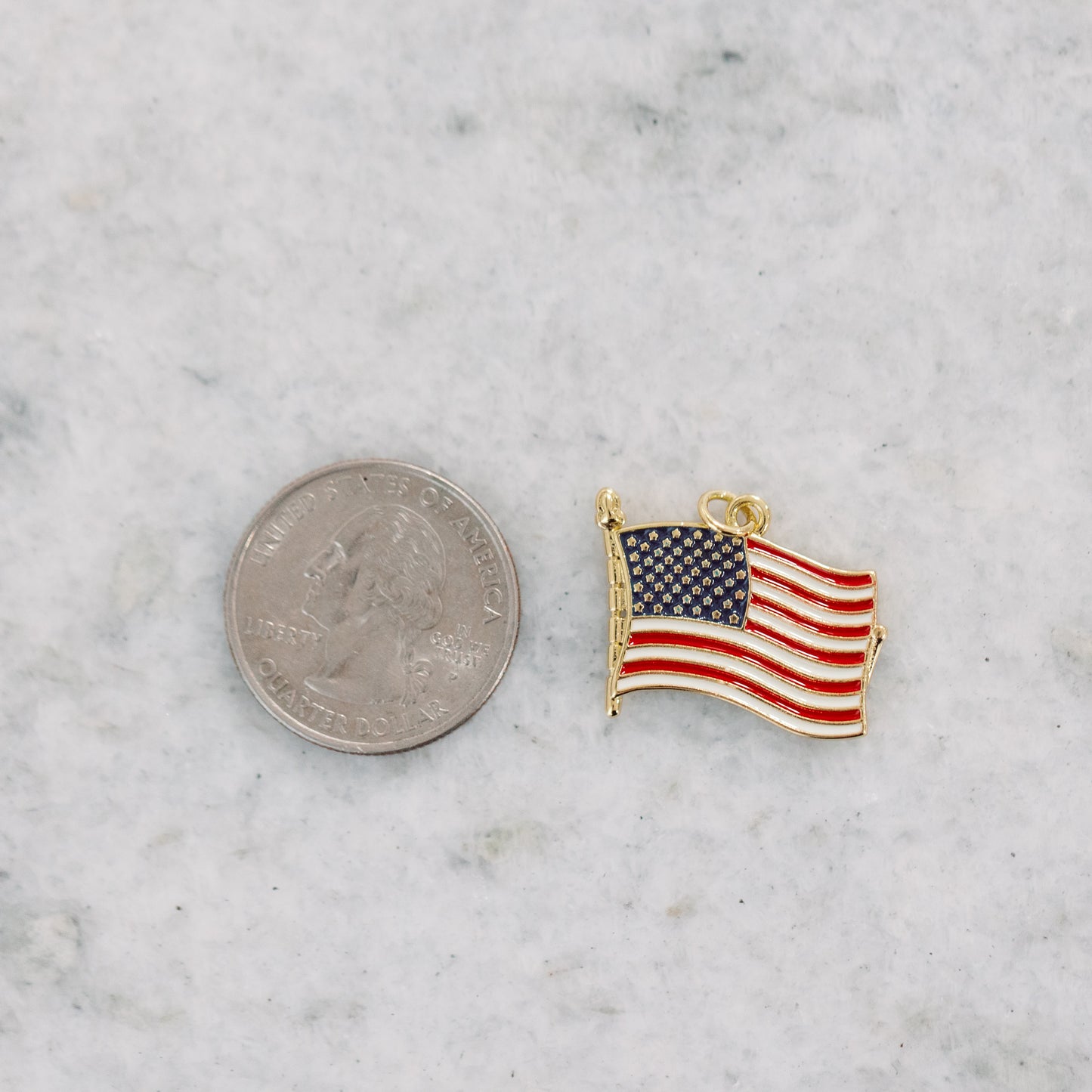 American Flag Charm