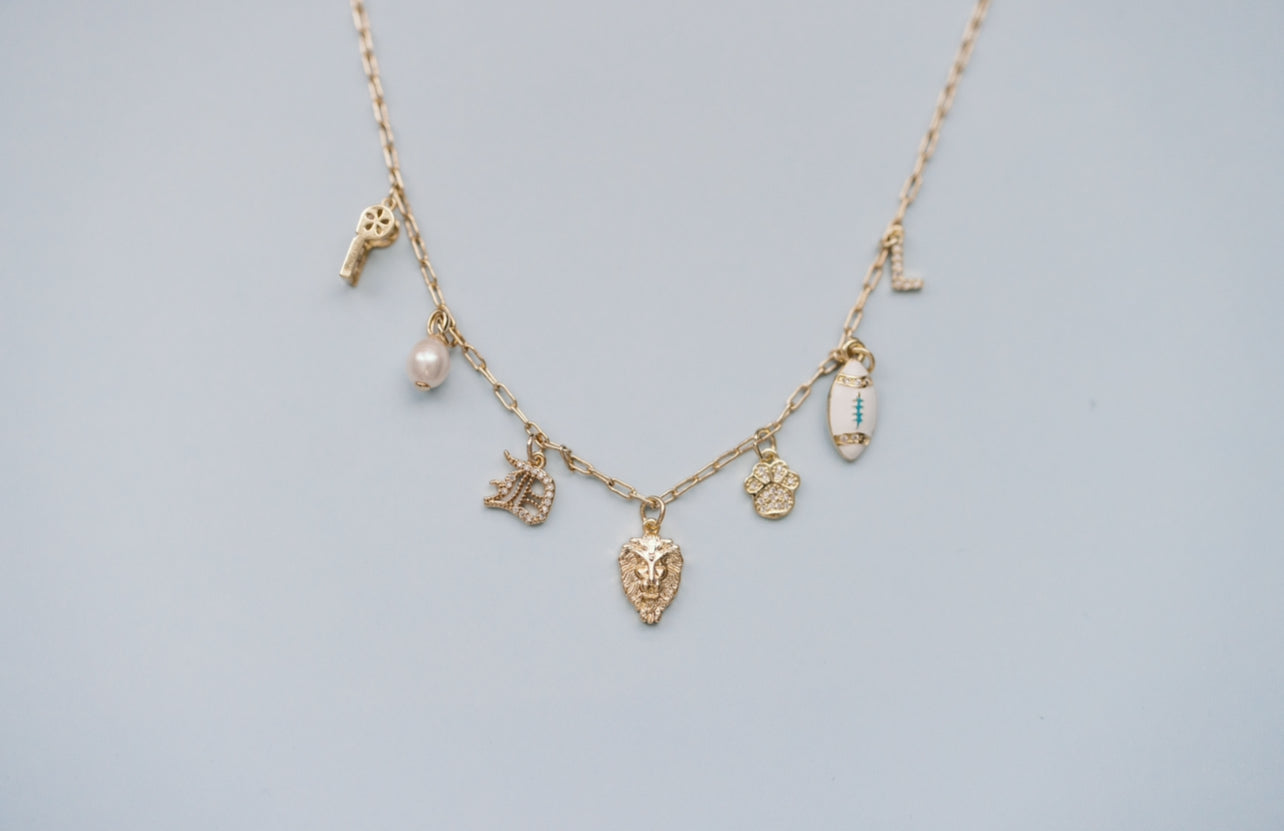 Detroit Lions Charm Necklace