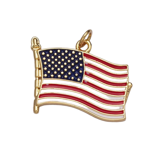 American Flag Charm