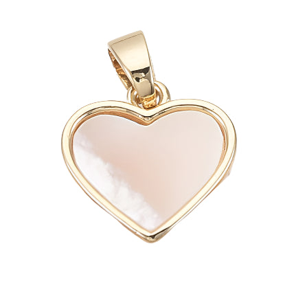 Heart Charm White Shell