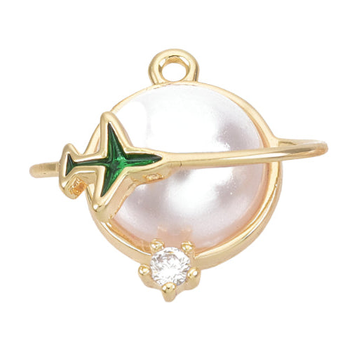 Pearl Earth Charm