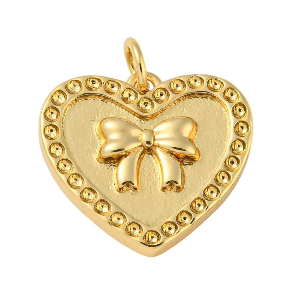 Heart Bow Charm